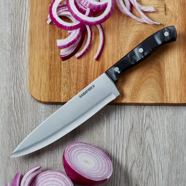 Sabatier Triple Riveted Chef Knife, 8Inch, HighCarbon Stainless Steel